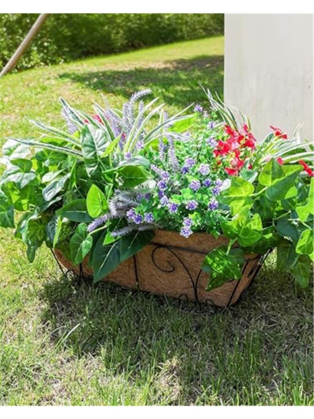 20PCS Fake Outdoor Plants UV Resistant Faux Greenery Flowers Garden Patio Decor